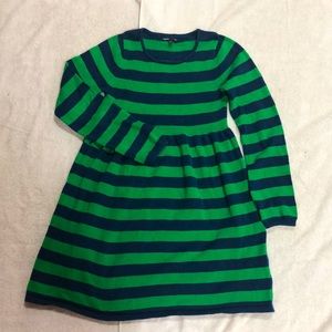 GapKids Blue and Green Knit Cotton Dress